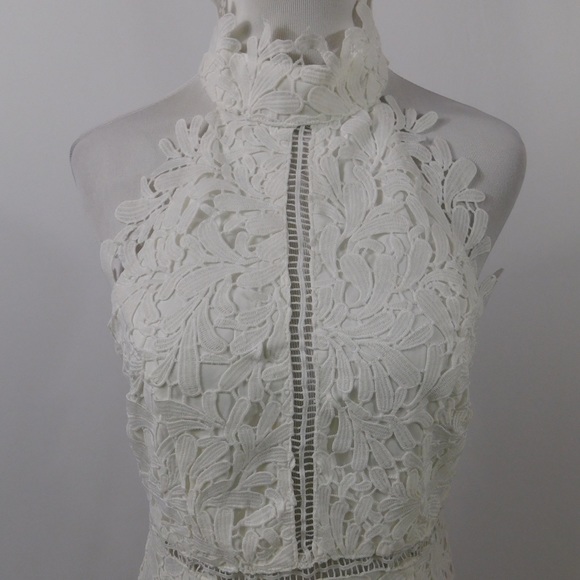 Lulu’s Divine Destiny White Lace Midi Dress - Picture 4 of 7